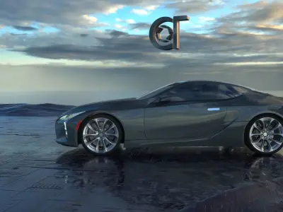 Lexus LC 500 2023 3d model 3D model