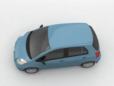 2007 Toyota Yaris Hatchback 3D model