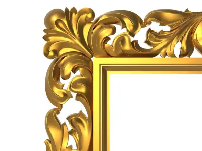carved frame 3D model 36