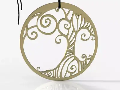 Tree Pendant 003 3D print model