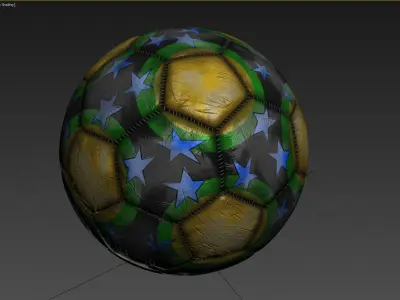 Soccer ball Low-poly 3D model
