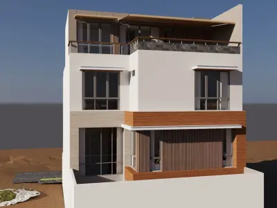 3D EXTERIOR MODERN 3D model