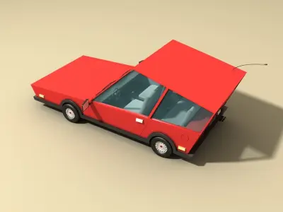 CAR 1 Low-poly 3D model