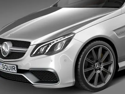 Mercedes-Benz E63 AMG Coupe 2016 3D model