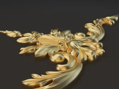 Decor vertical Low-poly 3D model