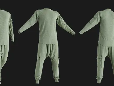 4 Tracksuits for men vol02 3D model
