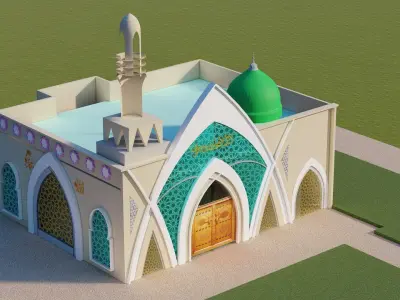 Masjid mosque  model 3D model