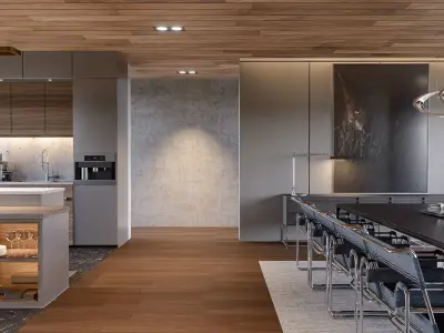 Modern living - A4 3D model