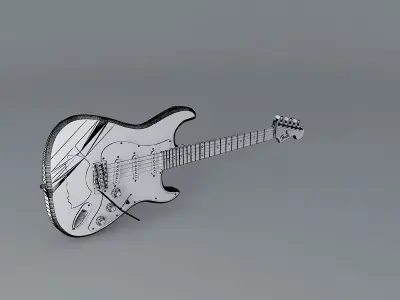 Stevie Ray Vaughans Lenny Model guitar Free 3D model