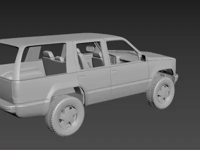 GMC Yukon 1999  3D print model