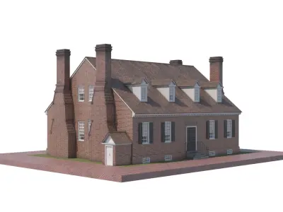 Historic George Washington House 3D model