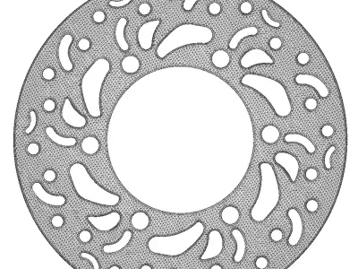 Plastic Bike Brake Disc Toy 3D model