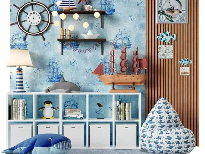 childroom decor q1 3D model