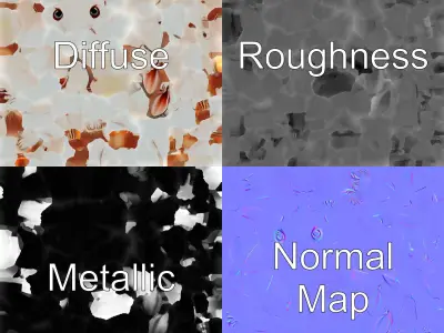 Geometric Polygonal Hare with Metallic Finish model pack Low-poly 3D model