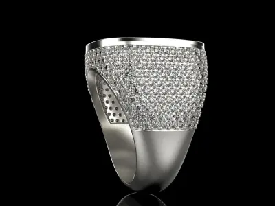 Cushion form ring model 648 3D print model