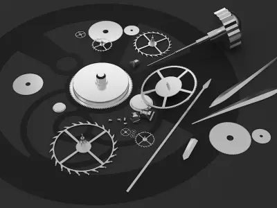 Watch Mechanism 3D model