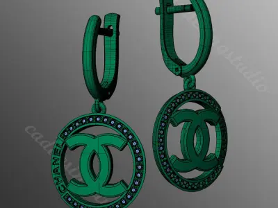Earrings bi27 3D print model