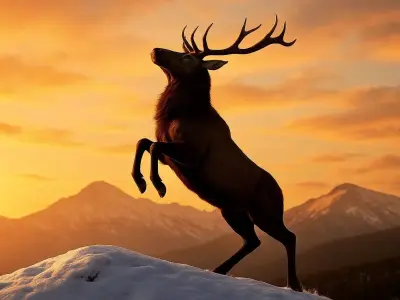 Deer Animal  Low-poly 3D model