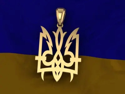 Ukrainian Trident 3D print model 14