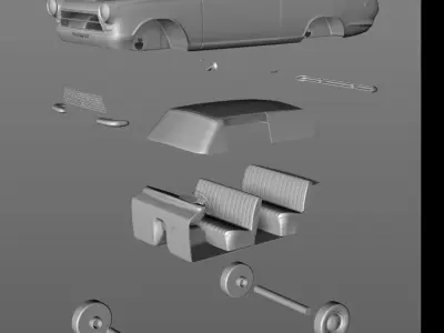 CORTINA LOTUS MK1 1963 3D print model