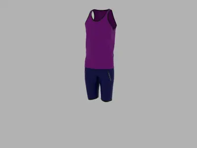 Sport Suit Low-poly 3D model shop