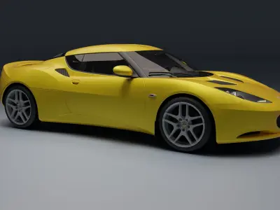 Lotus Evora Low-poly 3D model