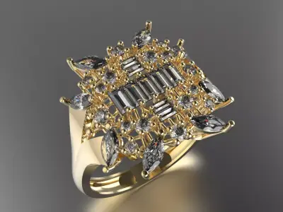 jewelry ring 292 3D print model