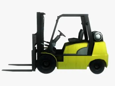 Loader crane Low-poly 3D model