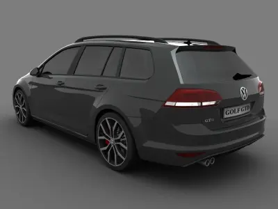 Volkswagen Golf GTD Variant 2015 3D model