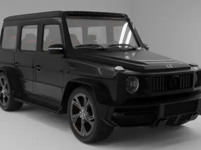 Mercedes-Benz G class with Interior 3D model