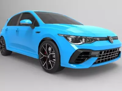 Volkswagen Golf R 8 2022 3D model