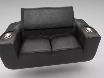 Luxury Double Sofa Chair 3D model