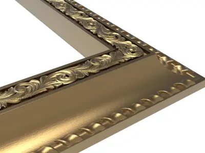 Carved Picture Frame 3D model