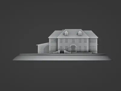 Home alone House and Garage 3D print model
