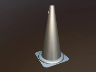 Traffic Cone Free low-poly 3D model