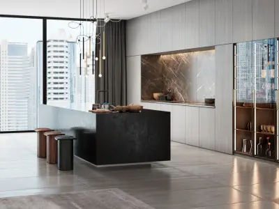Apartment Scene for Cinema 4D and Vray 6 ACES 3D model