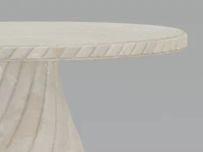 Stone bench set 3D model