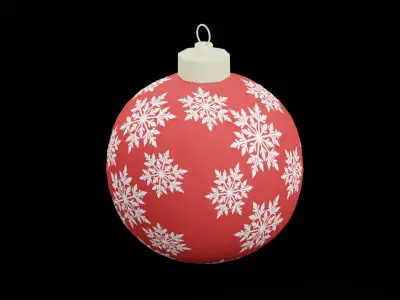 Christmas Ball Low-poly 3D model