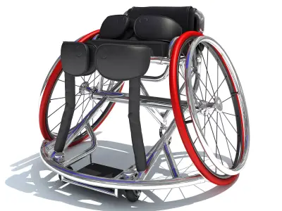 Sport Wheelchair 3D model