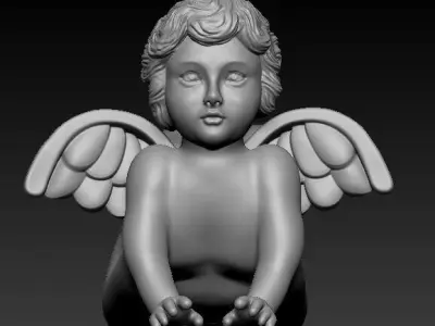 baby angel sculpture 3D model