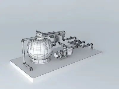 Workshop water pump 3D model