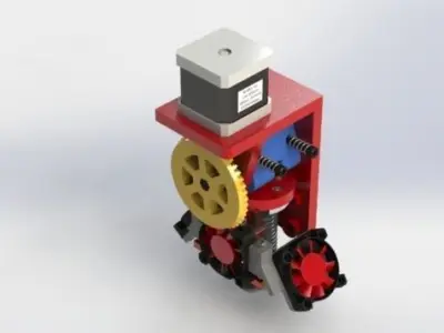 CST  EXTRUDER WITH BEVEL GEAR 3D print model