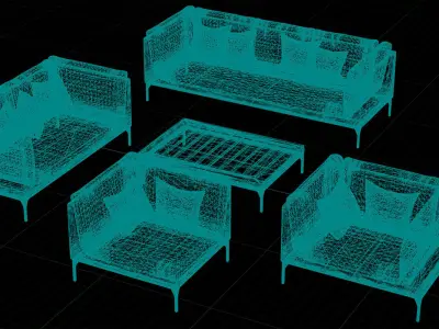 Dedon Mu Set UE4 3D model