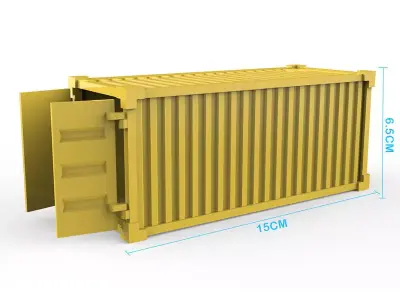 Container shipping 3D print model