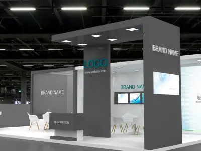 Exhibition Booth 3D model 3D model