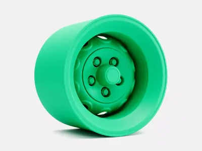 15x10 Mopar Rallye Wheel and Brake 3D print model