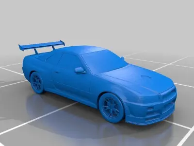 Thing ico Nissan Skyline GTR  3D print model
