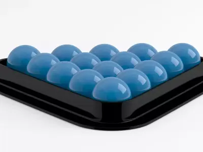 Billiard Ball Triangle Rack 3D model