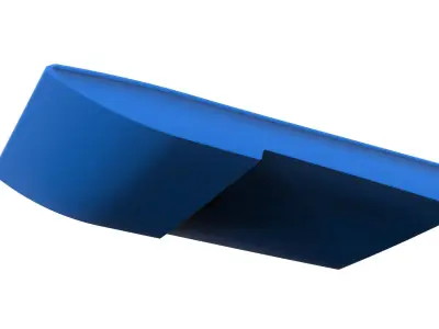 Hull of Drag racing Airboat Scale 1 to 25 3D print model