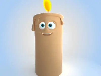 Candle 3D model 3